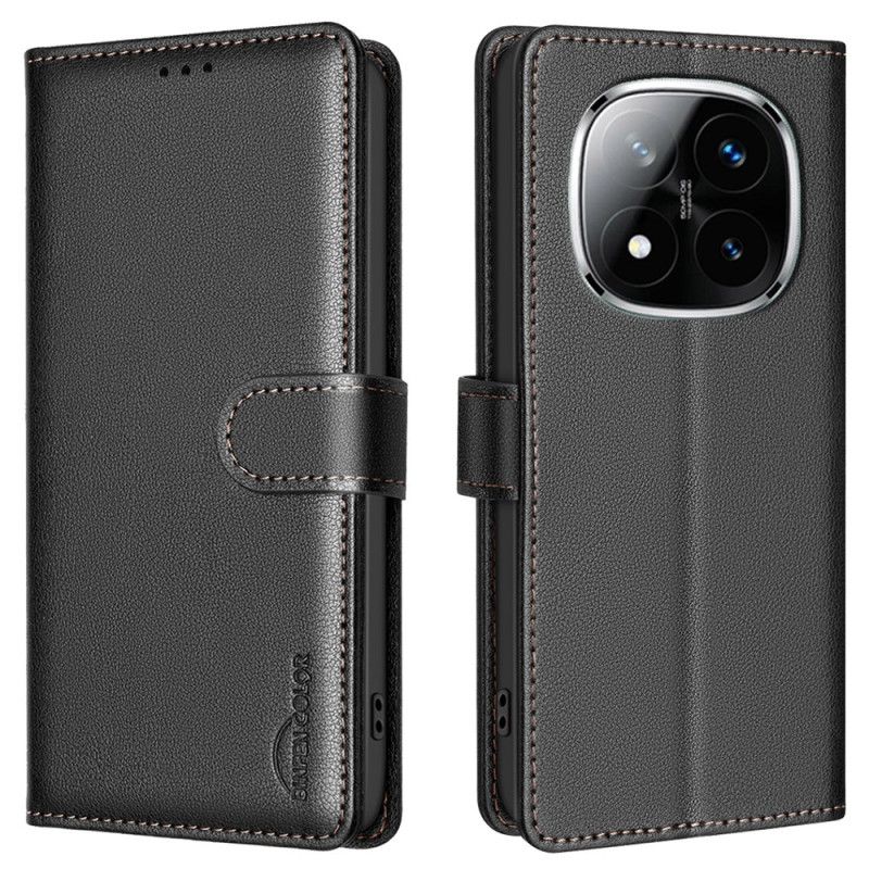 Kožený Kryt Na Xiaomi Redmi Note 14 Pro 4g Blokování Rfid Barva Binfen