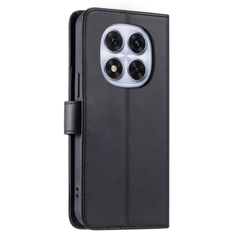 Kožený Kryt Na Xiaomi Redmi Note 14 Pro 4g Prošívaná S Popruhem A Ramenním Popruhem