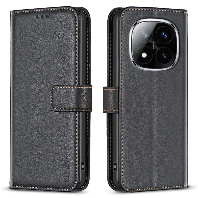 Kožený Kryt Xiaomi Redmi Note 14 Pro 4g Klasická Barva Binfen