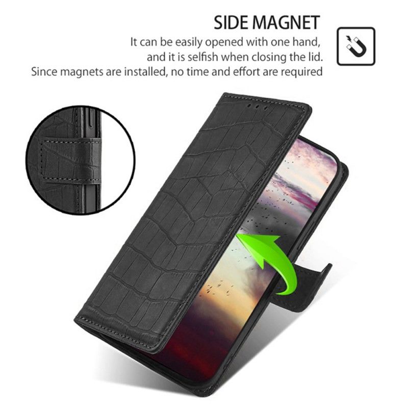 Kožený Kryt Xiaomi Redmi Note 14 Pro 4g Krokodýlí Styl