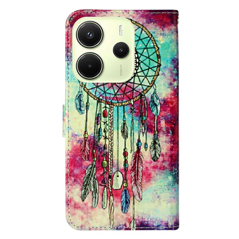 Kožený Kryt Xiaomi Redmi Note 14 Pro 4g Lapač Snů