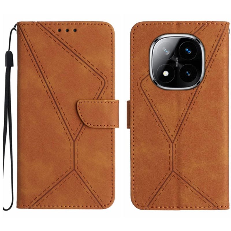 Kožený Kryt Xiaomi Redmi Note 14 Pro 4g Linie A Pruhy