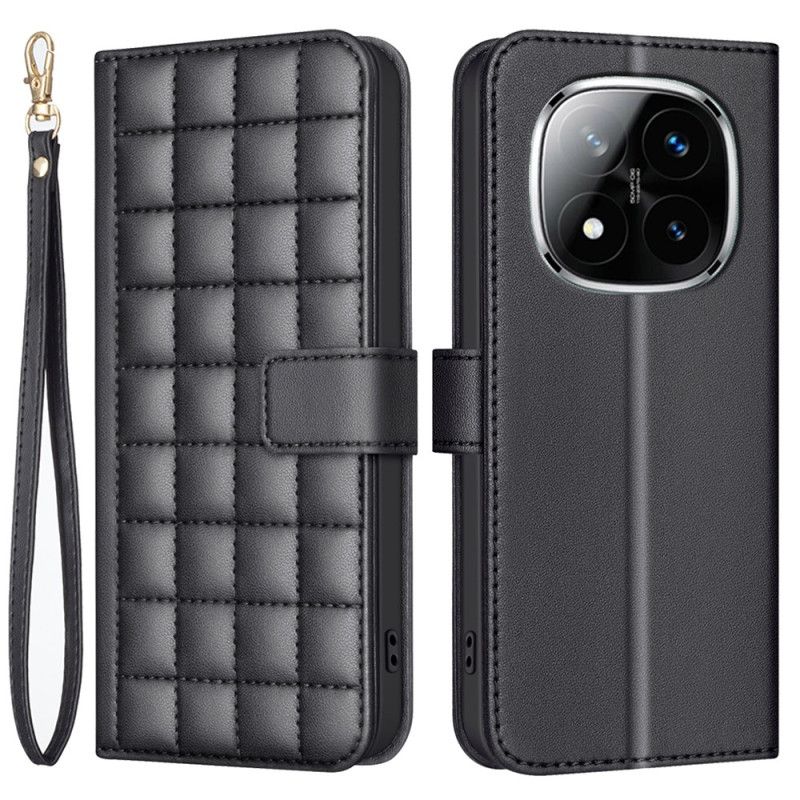 Kožený Kryt Xiaomi Redmi Note 14 Pro 4g Prémiové Prošívání