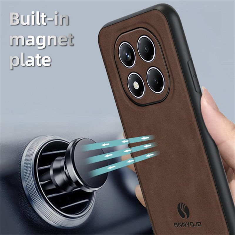 Kryt Xiaomi Redmi Note 14 Pro 4g Kožený Efekt Annyojo