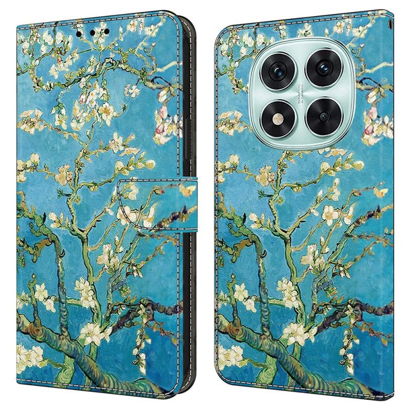 Peněženková Pouzdra Xiaomi Redmi Note 14 Pro 4g Kryty Na Mobil Bílé Větve