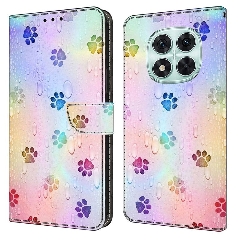 Peněženková Pouzdra Xiaomi Redmi Note 14 Pro 4g Kryty Na Mobil Otisky Kočičích Tlapek