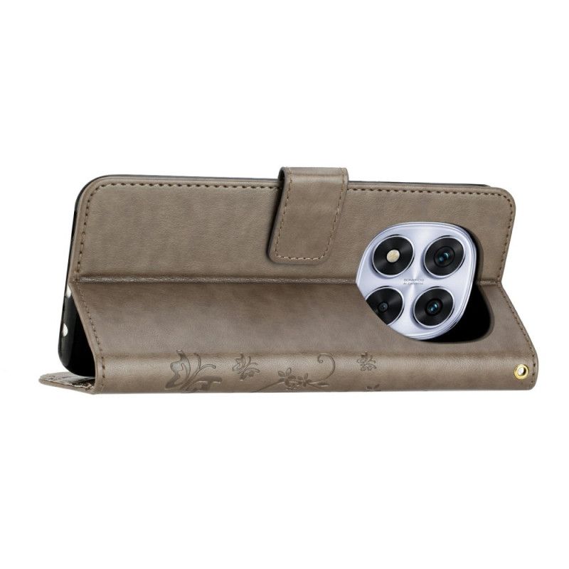 Peněženková Pouzdra Xiaomi Redmi Note 14 Pro 4g Květinové Motivy