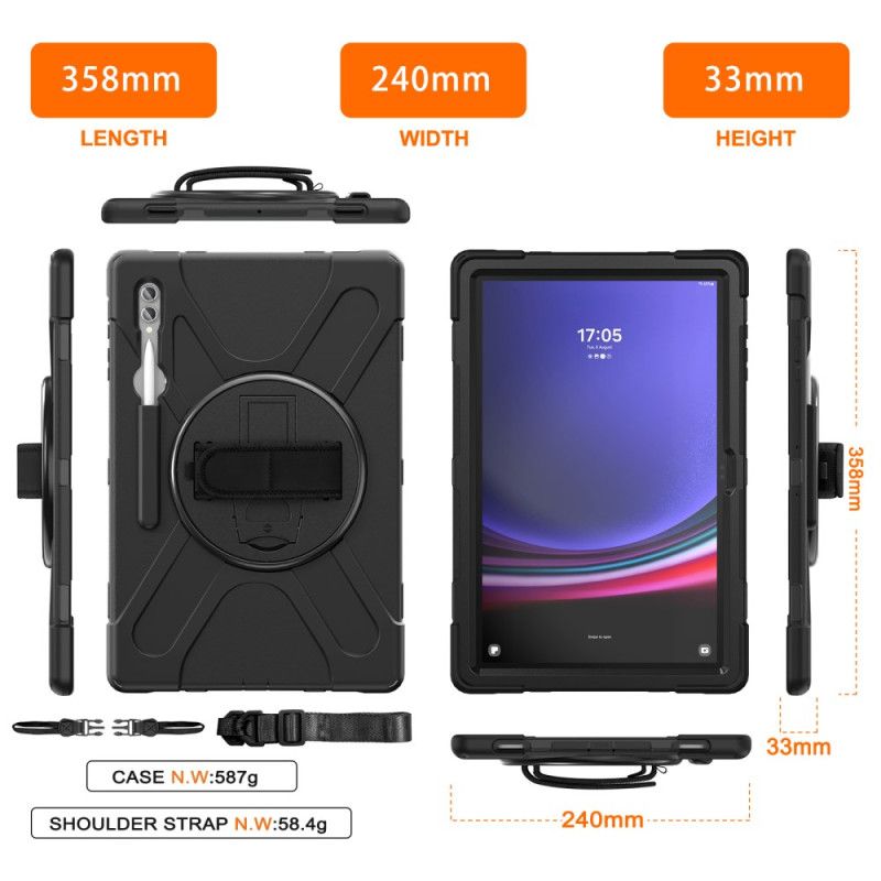 Kryt Samsung Galaxy Tab S10 Ultra Trojitá Ochrana Popruh A Stojánek