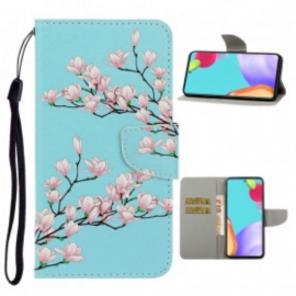 Flipové Pouzdro Na Samsung Galaxy A52 4G / A52 5G / A52s 5G Na Lana Strappy Keř