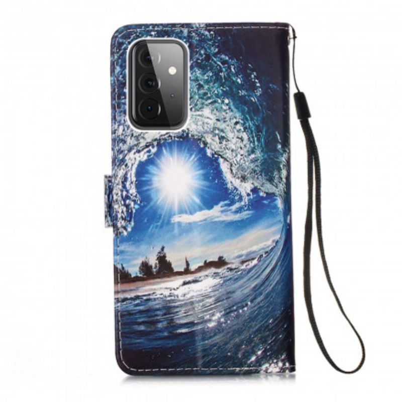Flipové Pouzdro Na Samsung Galaxy A52 4G / A52 5G / A52s 5G Miluje Vlnu