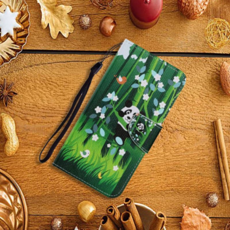 Flipové Pouzdro Na Samsung Galaxy A52 4G / A52 5G / A52s 5G Panda Walk
