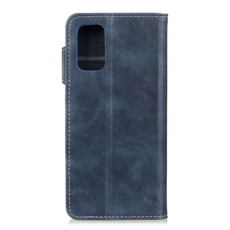 Flipové Pouzdro Na Samsung Galaxy A52 4G / A52 5G / A52s 5G Umělecké Tlačítko A Švy