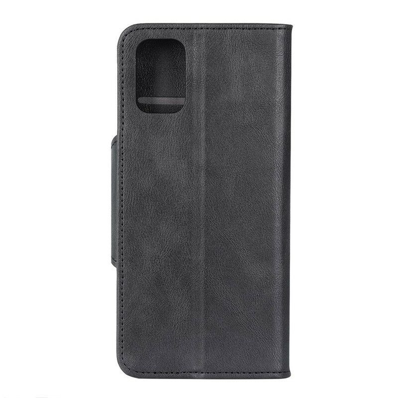 Flipové Pouzdro Na Samsung Galaxy A52 4G / A52 5G / A52s 5G Vintage Tlačítko Z Umělé Kůže