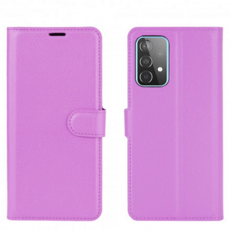 Kožené Pouzdro Na Samsung Galaxy A52 4G / A52 5G / A52s 5G Klasické Liči