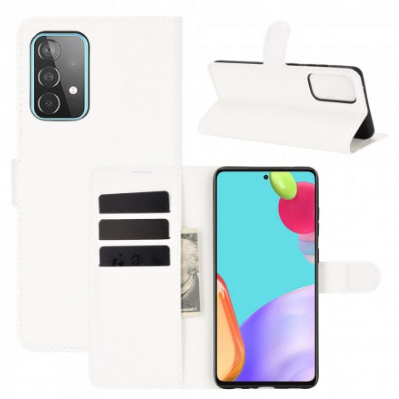 Kožené Pouzdro Na Samsung Galaxy A52 4G / A52 5G / A52s 5G Klasické Liči