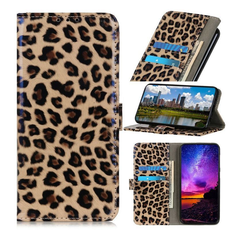 Kožené Pouzdro Na Samsung Galaxy A52 4G / A52 5G / A52s 5G Obyčejný Leopard