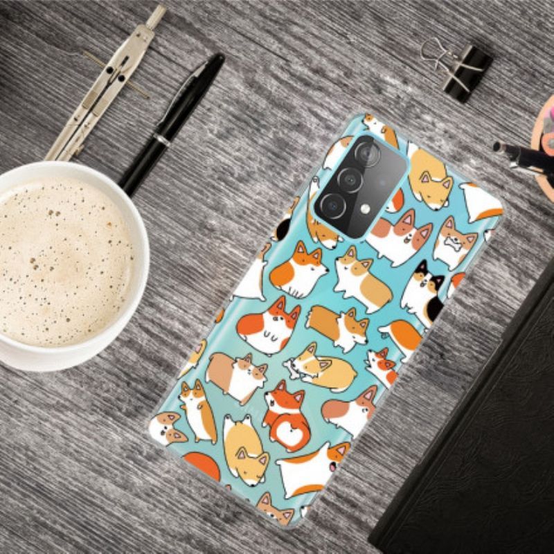 Kryt Na Samsung Galaxy A52 4G / A52 5G / A52s 5G Bezproblémové Více Psů