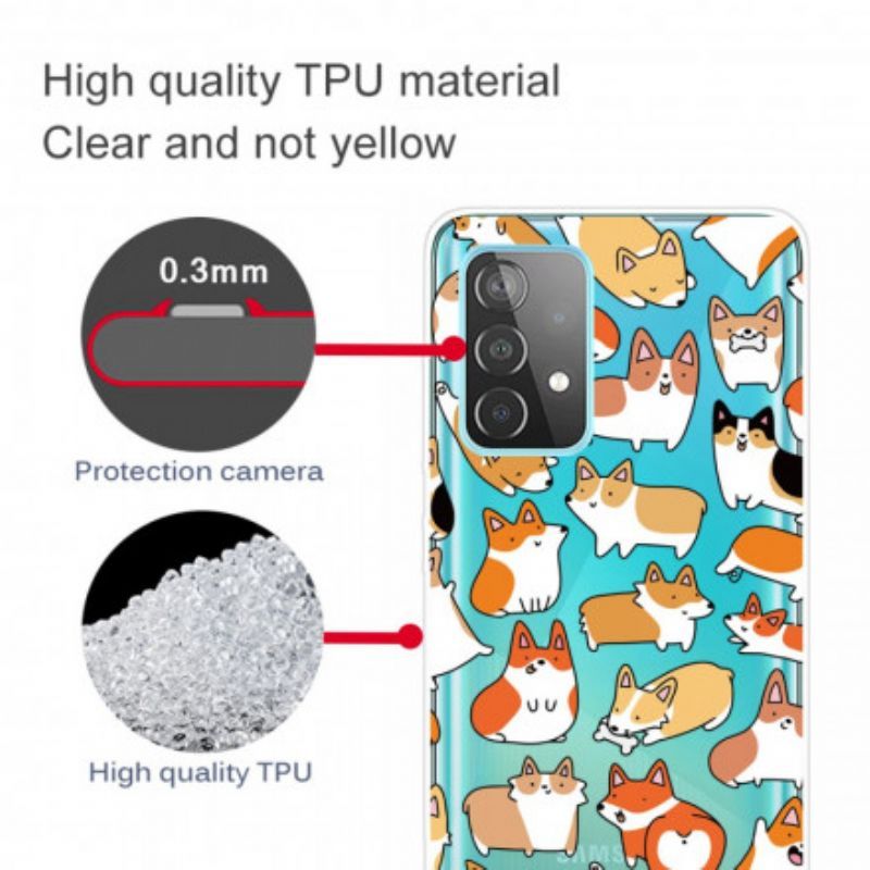 Kryt Na Samsung Galaxy A52 4G / A52 5G / A52s 5G Bezproblémové Více Psů