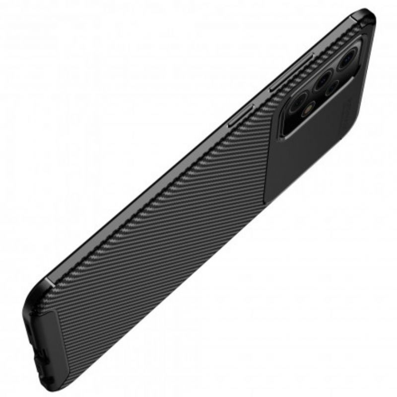 Kryt Na Samsung Galaxy A52 4G / A52 5G / A52s 5G Flexibilní Textura Uhlíkových Vláken