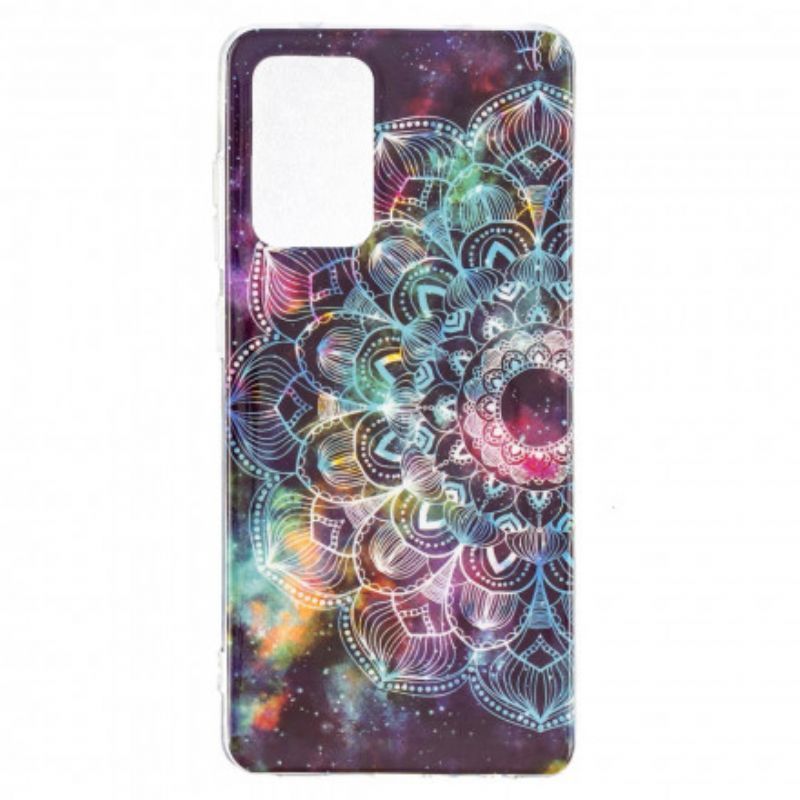 Kryt Na Samsung Galaxy A52 4G / A52 5G / A52s 5G Fluorescenční Barevné Mandala