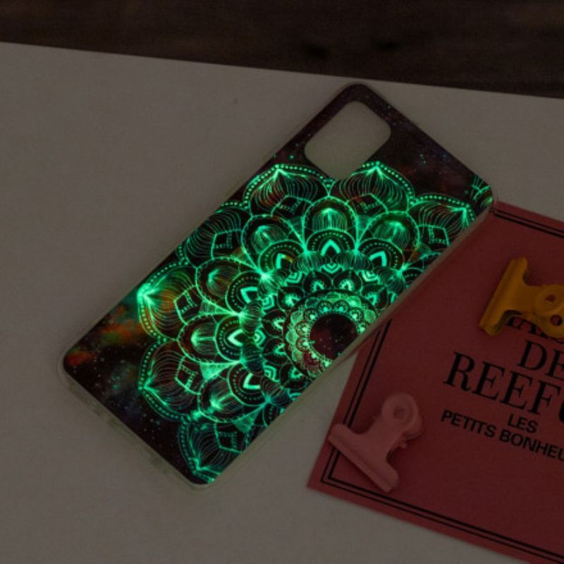 Kryt Na Samsung Galaxy A52 4G / A52 5G / A52s 5G Fluorescenční Barevné Mandala