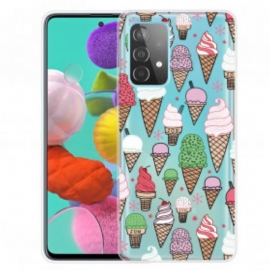 Kryt Na Samsung Galaxy A52 4G / A52 5G / A52s 5G Krémová Zmrzlina