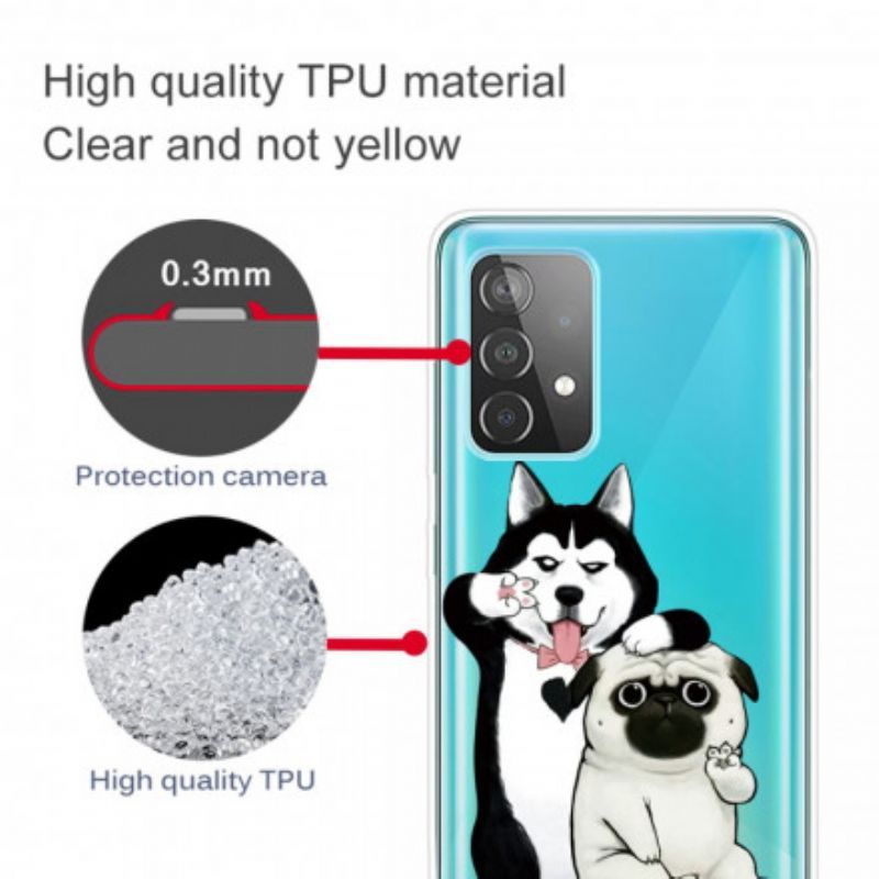 Kryt Na Samsung Galaxy A52 4G / A52 5G / A52s 5G Legrační Psi