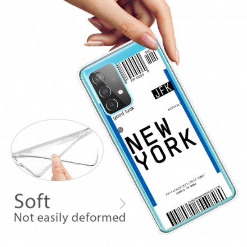 Kryt Na Samsung Galaxy A52 4G / A52 5G / A52s 5G Palubní Vstupenka Do New Yorku