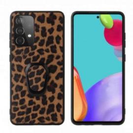 Kryt Na Samsung Galaxy A52 4G / A52 5G / A52s 5G Prsten Ve Stylu Leoparda