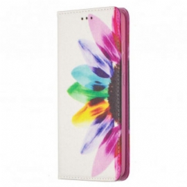 Kryty Na Mobil Na Samsung Galaxy A52 4G / A52 5G / A52s 5G Flipové Pouzdro Akvarel Květina