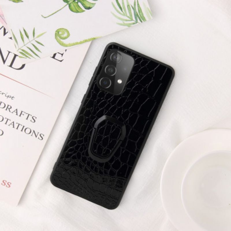 Kryty Na Mobil Na Samsung Galaxy A52 4G / A52 5G / A52s 5G Kroužek Ve Stylu Krokodýla