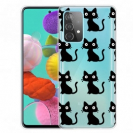 Kryty Na Mobil Na Samsung Galaxy A52 4G / A52 5G / A52s 5G Více Černých Koček