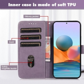 Flipové Pouzdro Na Xiaomi Redmi 10 Kožené Pouzdro Mřížka Klapek