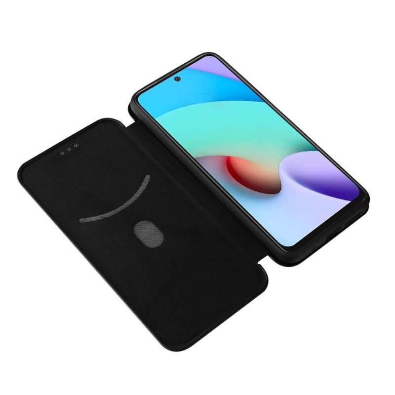 Flipové Pouzdro Na Xiaomi Redmi 10 Koženka Z Uhlíkových Vláken