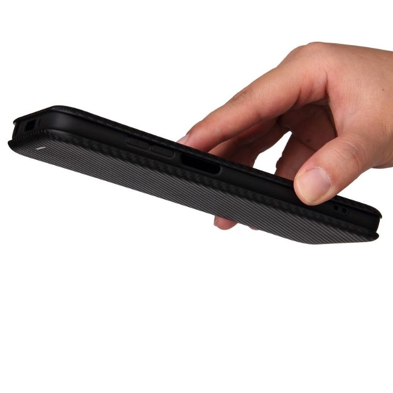 Flipové Pouzdro Na Xiaomi Redmi 10 Koženka Z Uhlíkových Vláken