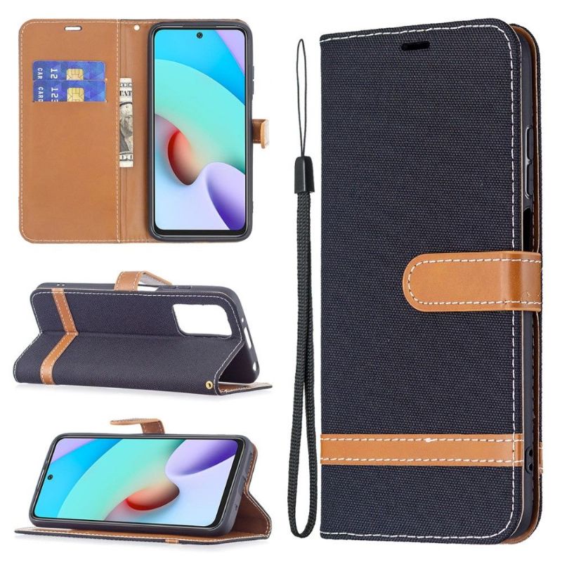 Flipové Pouzdro Na Xiaomi Redmi 10 Látkový Potah