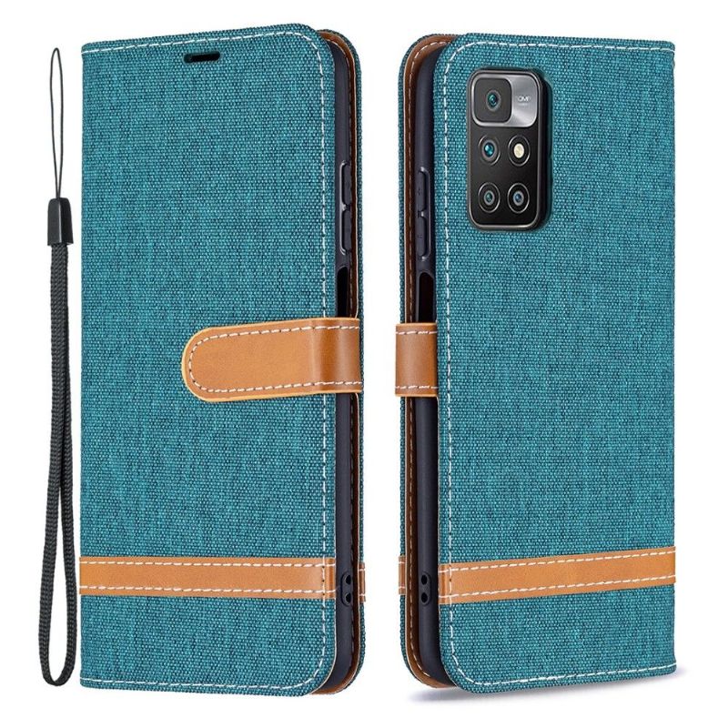 Flipové Pouzdro Na Xiaomi Redmi 10 Látkový Potah