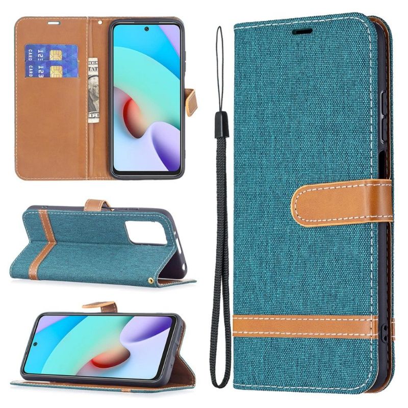 Flipové Pouzdro Na Xiaomi Redmi 10 Látkový Potah