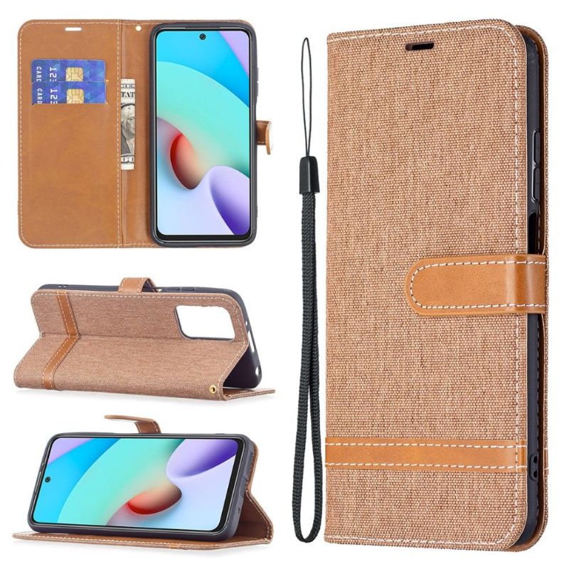 Flipové Pouzdro Na Xiaomi Redmi 10 Látkový Potah