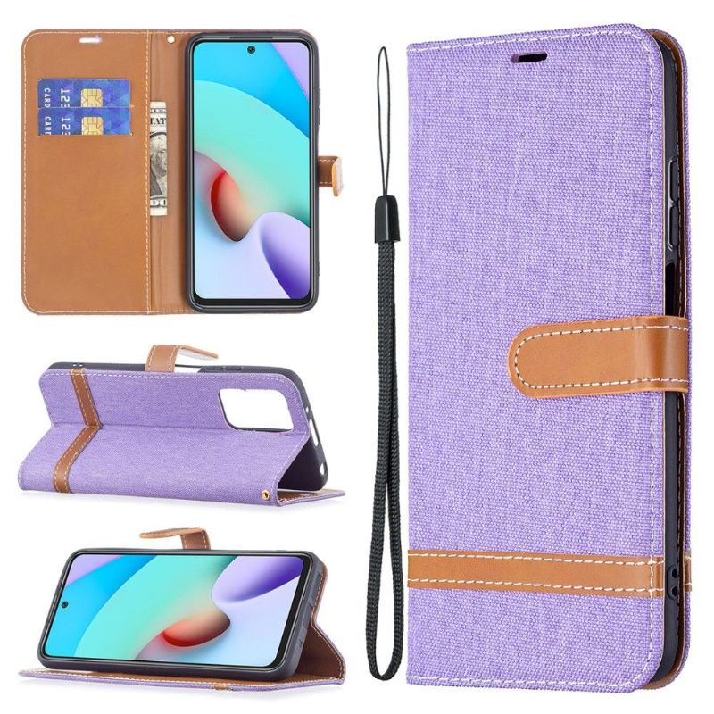 Flipové Pouzdro Na Xiaomi Redmi 10 Látkový Potah