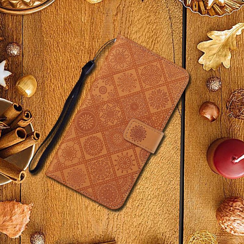 Flipové Pouzdro Na Xiaomi Redmi 10 Mandalový Kaleidoskop