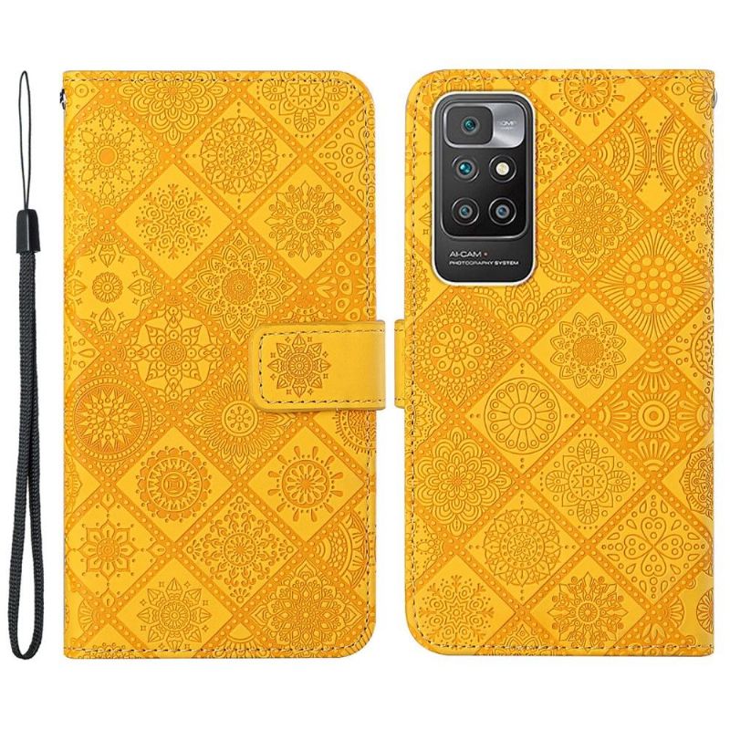 Flipové Pouzdro Na Xiaomi Redmi 10 Mandalový Kaleidoskop