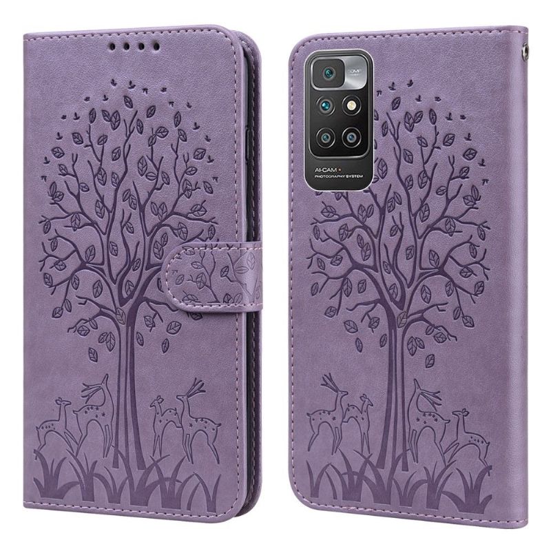Flipové Pouzdro Na Xiaomi Redmi 10 Obrázek Stromu
