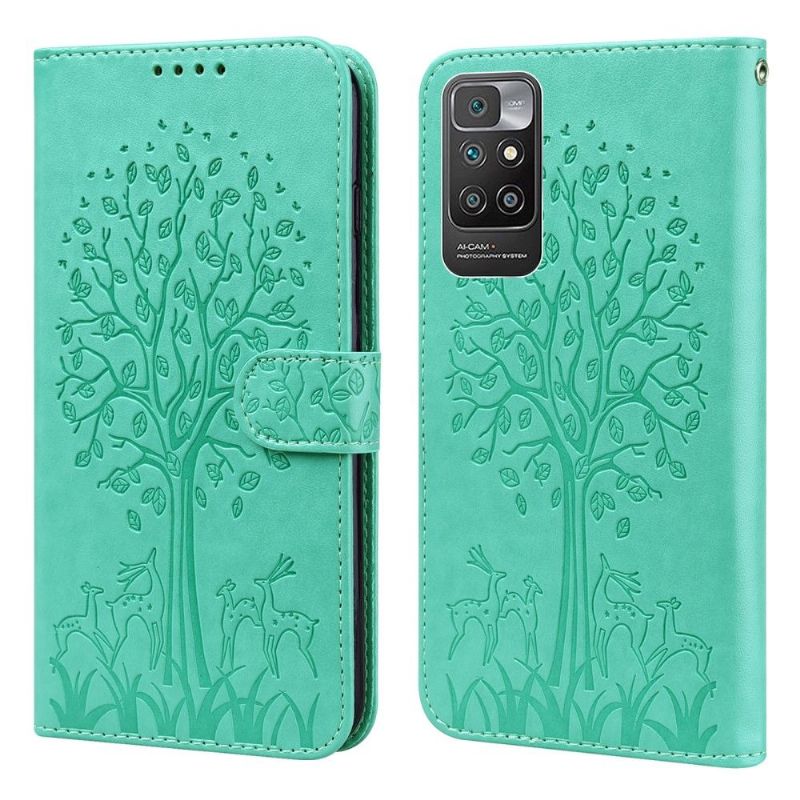 Flipové Pouzdro Na Xiaomi Redmi 10 Obrázek Stromu