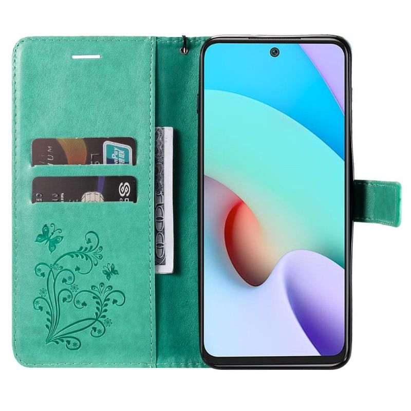 Flipové Pouzdro Na Xiaomi Redmi 10 Podpora Motýlků Funkcí