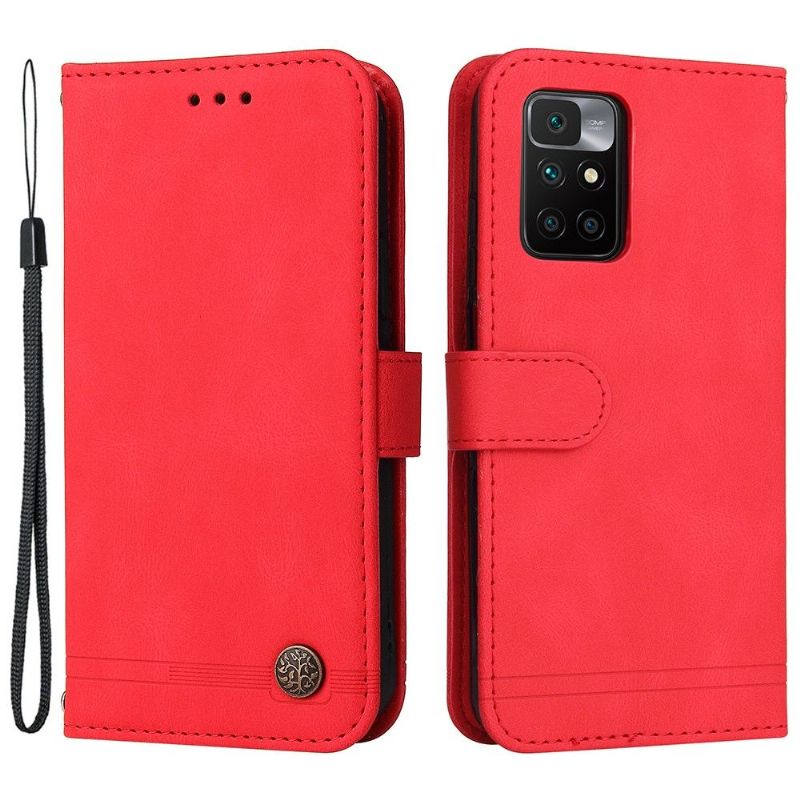 Flipové Pouzdro Na Xiaomi Redmi 10 Retro Styl S Nýtem