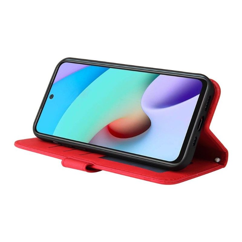 Flipové Pouzdro Na Xiaomi Redmi 10 Retro Styl S Nýtem