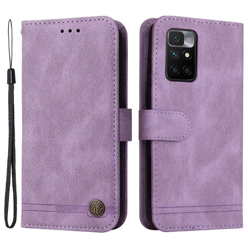 Flipové Pouzdro Na Xiaomi Redmi 10 Retro Styl S Nýtem