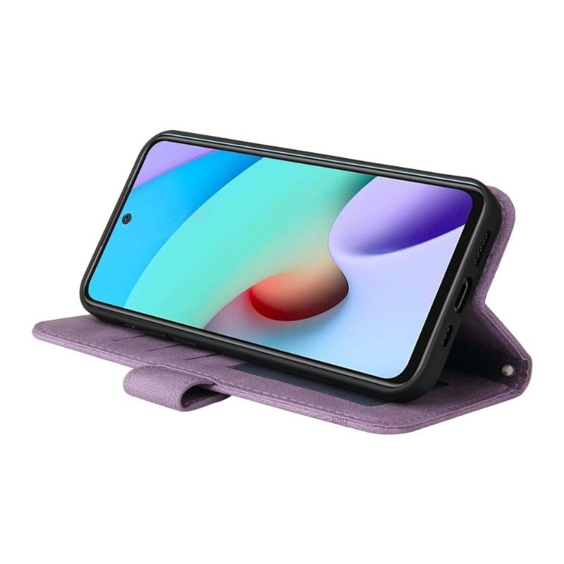 Flipové Pouzdro Na Xiaomi Redmi 10 Retro Styl S Nýtem
