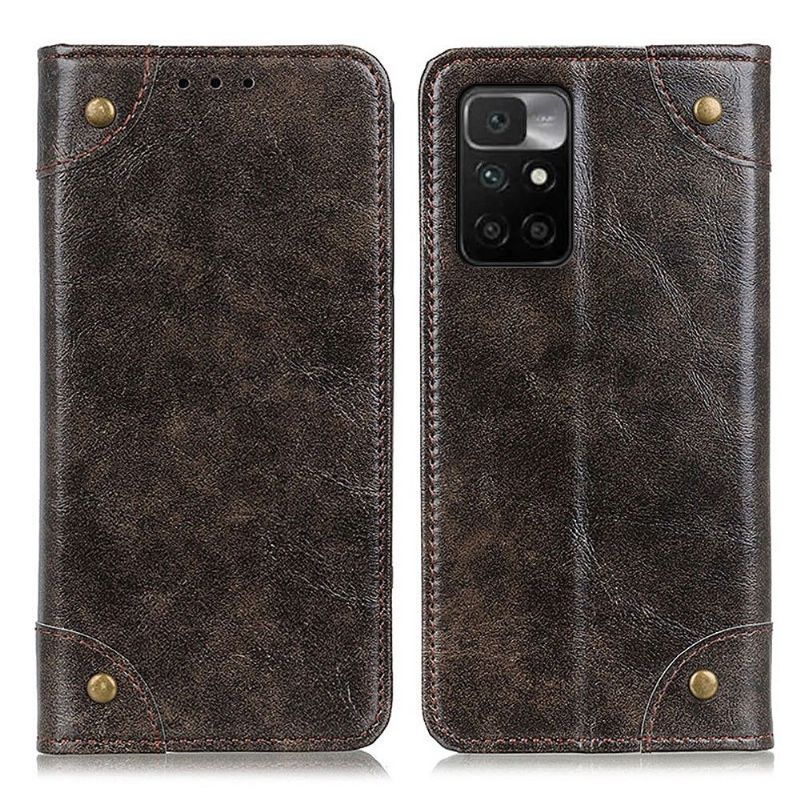 Kožené Pouzdro Folio Na Xiaomi Redmi 10 Simon Nýty Z Umělé Kůže